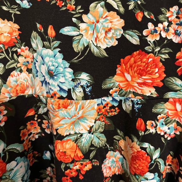 Floral French terry skater dress - Picture 3 of 3